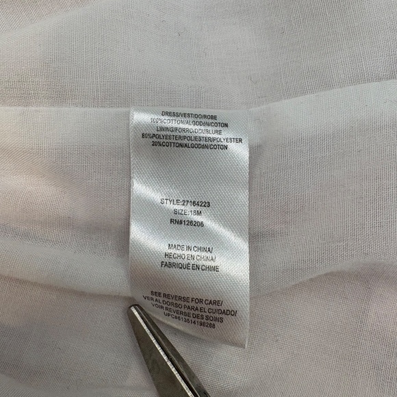 Peppa & Julie 18M Pink Bicycle Print Ruffle Dress Lace Flutter Sleeve Cotton - Picture 6 of 11